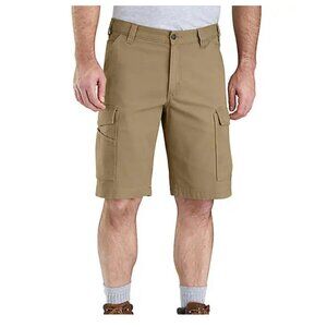 CARHARTT Rigby Men's Dark Khaki Cotton Canvas Relaxed Cargo Shorts Men's 40